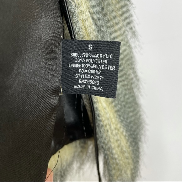 W118 by Walter Baker Cropped Faux Fur Vest with Tie NWOT - Picture 10 of 11